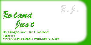 roland just business card